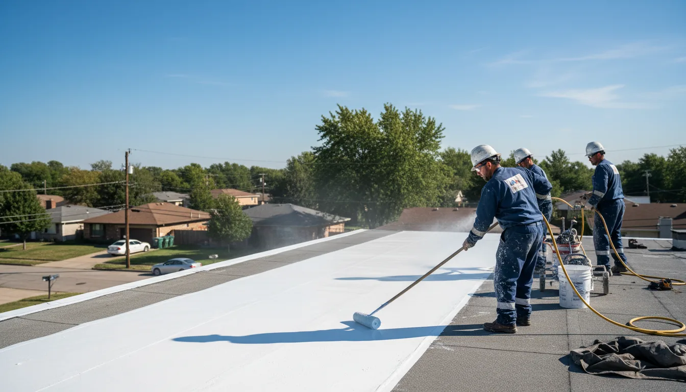 Commercial roof coating in Prairie, MS near me